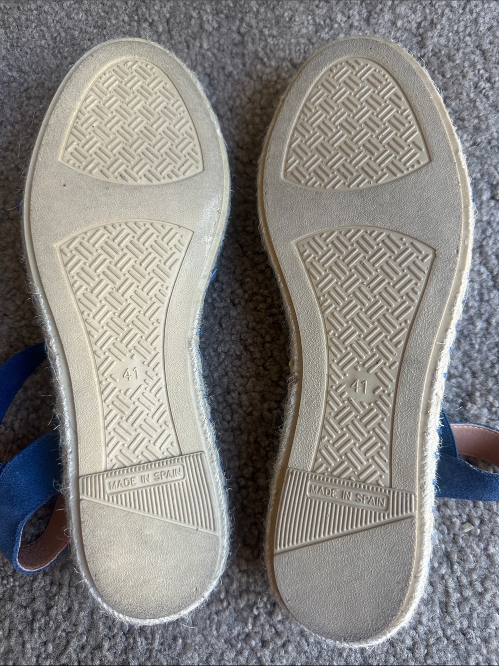 Miz Mooz Blue Leather Espadrille Sandals SZ EU 41 US 10 - Picture 8 of 8